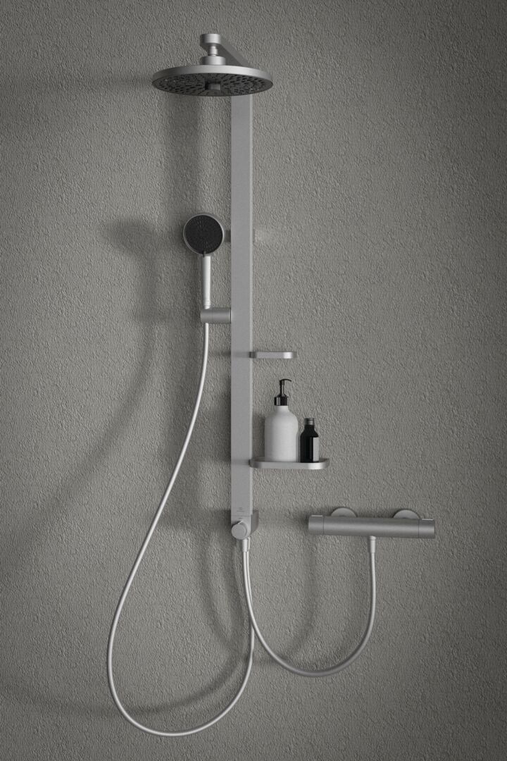 Ideal Standard ALU+ Sprchový systém Ceraflow s prepínačom, strieborný BD585SI - galéria #5
