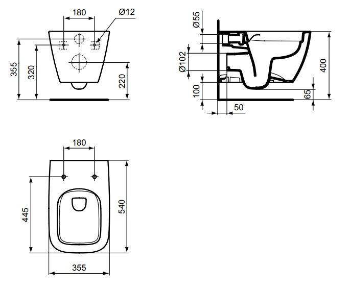 Ideal Standard i.life B WC Rimless, biela, SmartGuard T4614HY - galéria #7