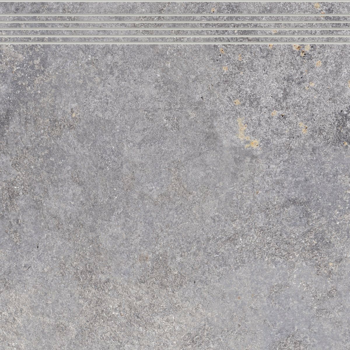 Rako Shade DCP62888 schodovka 60x60 gravel světle šedá rekt. - galéria #1