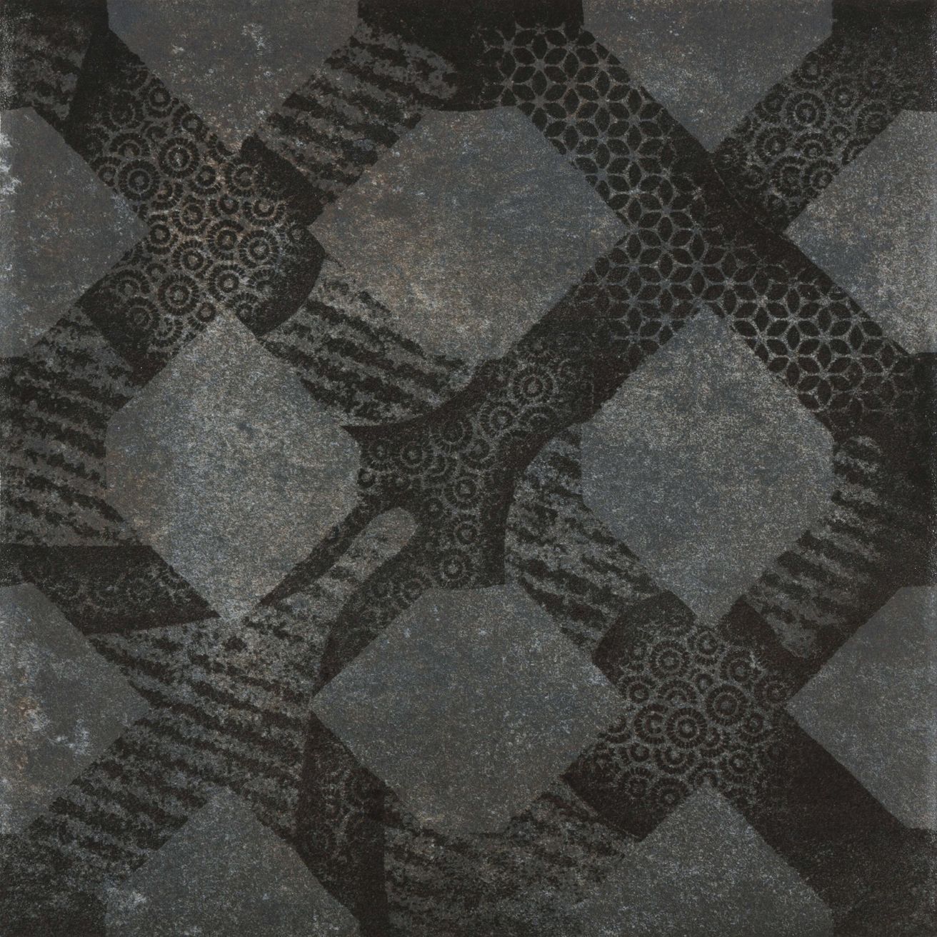 EBS Terracina dekor 22,3x22,3 black - galéria #3