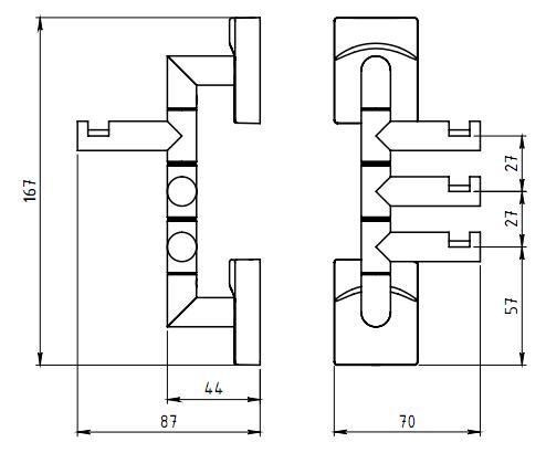 Novaservis Otočná trojnožka, chróm 0281,0 - galéria #1
