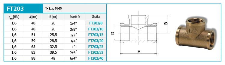 Novaservis T-kus 3/4" FT203/20 - galéria #1
