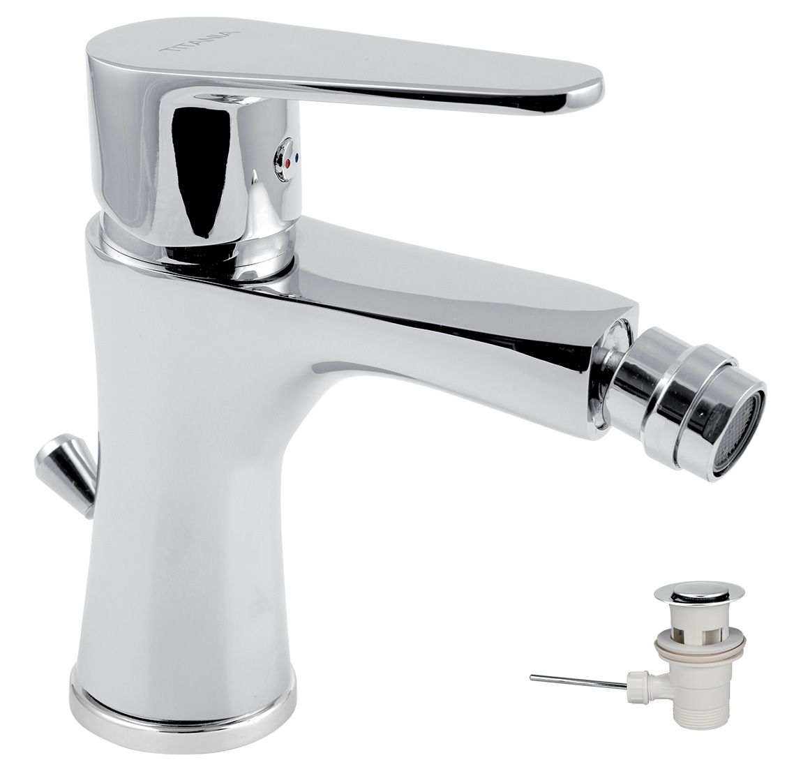 Novaservis Titania Fresh Bidetová batéria s odpadom, chróm 96011,0 - galéria #1