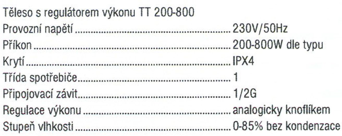Novaservis NTT200 Vykurovacia tyč s termostatom 200 W, biela - galéria #1