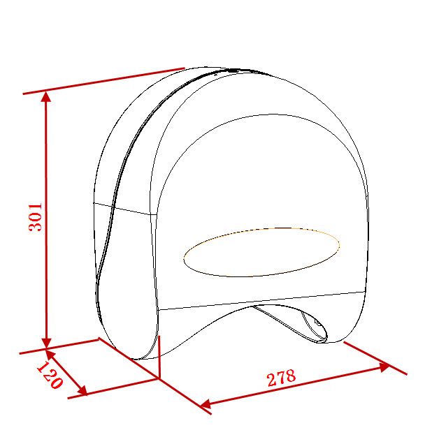 Novaservis Zásobník na rolky toaletného papiera, biely 69094,1 - galéria #1