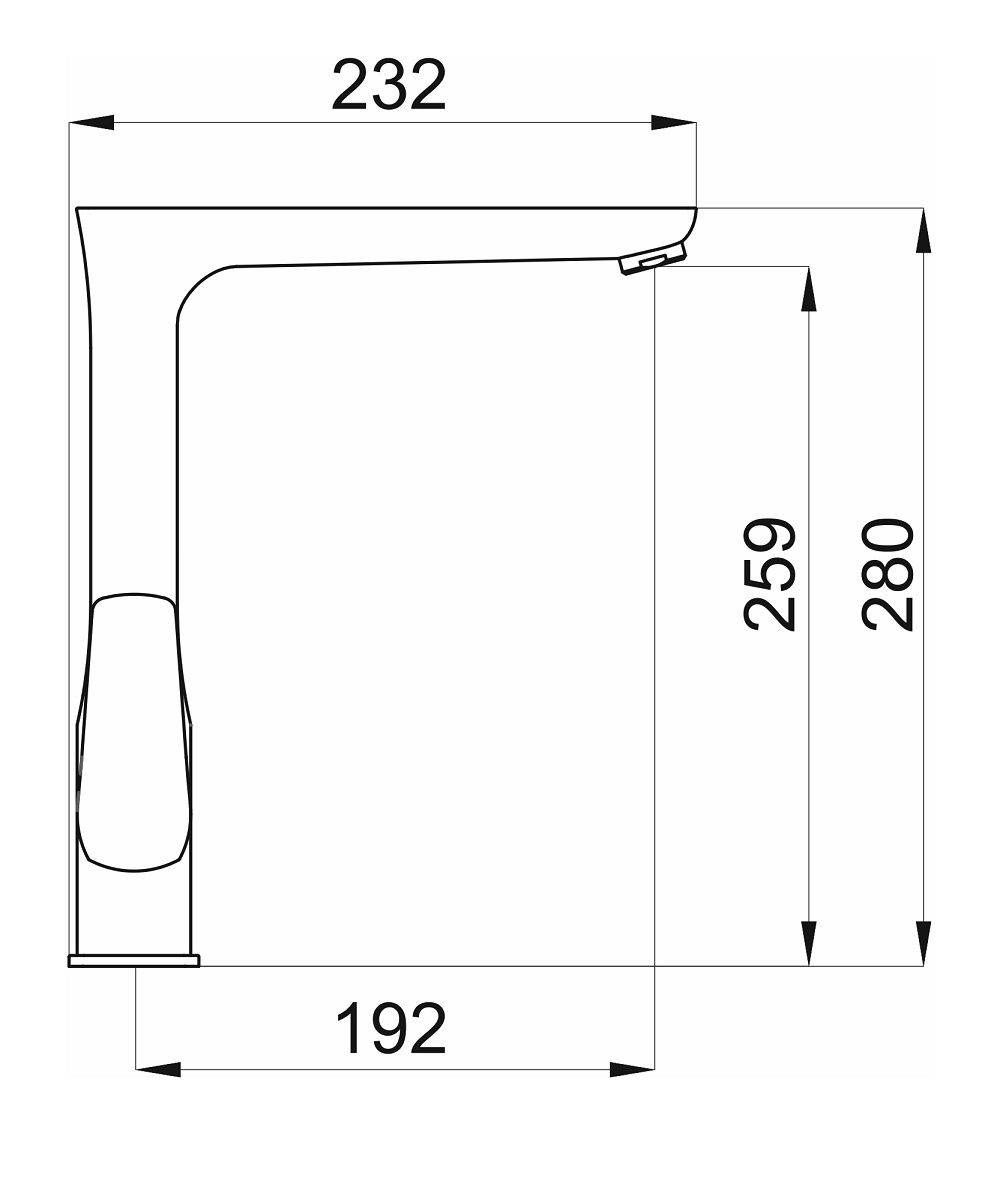 Novaservis Metalia 58 Umývadlová batéria s otočným ramenom, matná čierna 58714,5 - galéria #1