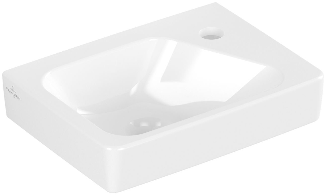 Villeroy & Boch Architectura Umývadlo 36 x 27 cm, otvor pre batériu vpravo, alpská biela 43863601