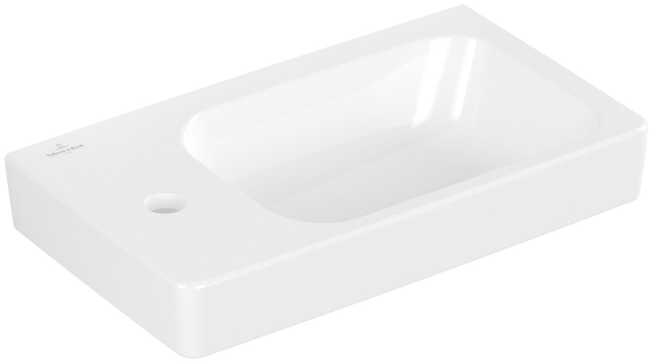 Villeroy & Boch Architectura Umývadlo 48 x 28 cm, otvor pre batériu vľavo, alpská biela 43854801