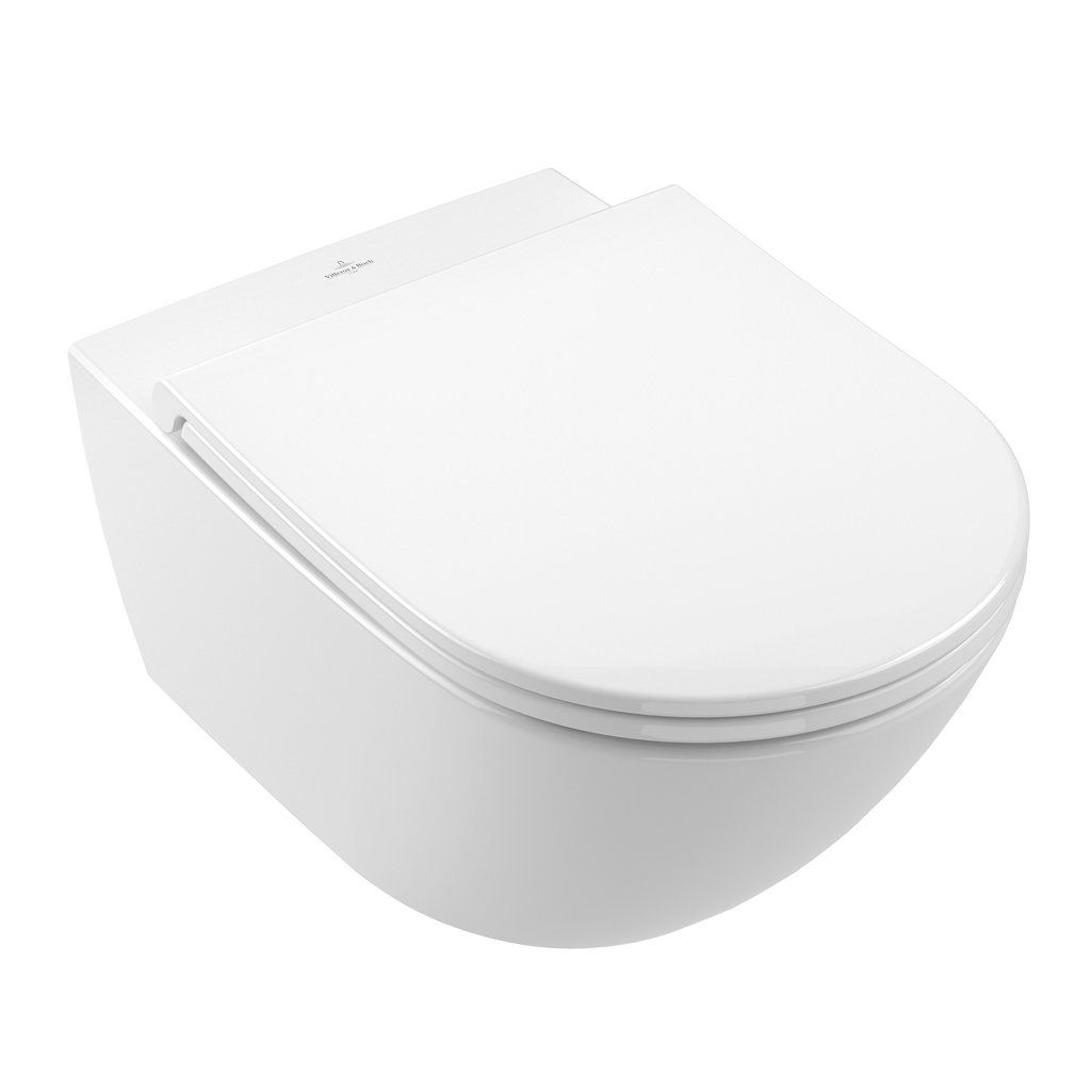 Villeroy & Boch Subway 3.0 Závesné WC s WC doskou, TwistFlush, CeramicPlus, alpská biela 4670T9R1