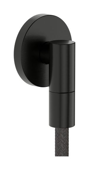 Hansgrohe FixFit Fine S Podomietkový vývod hadice, kartáčovaný čierny chróm 28882340