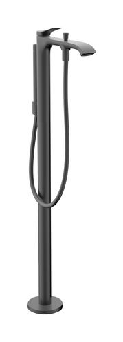 Hansgrohe Vivenis Páková vaňová batéria voľne stojaca, kartáčovaný čierny chróm 75445340