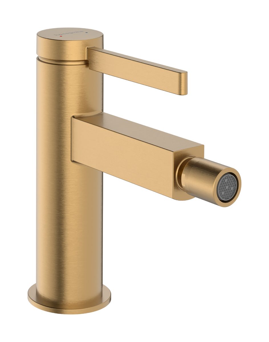 Hansgrohe Finoris Bidetová batéria s výpusťou click-clack, kartáčovaný bronz 76200140