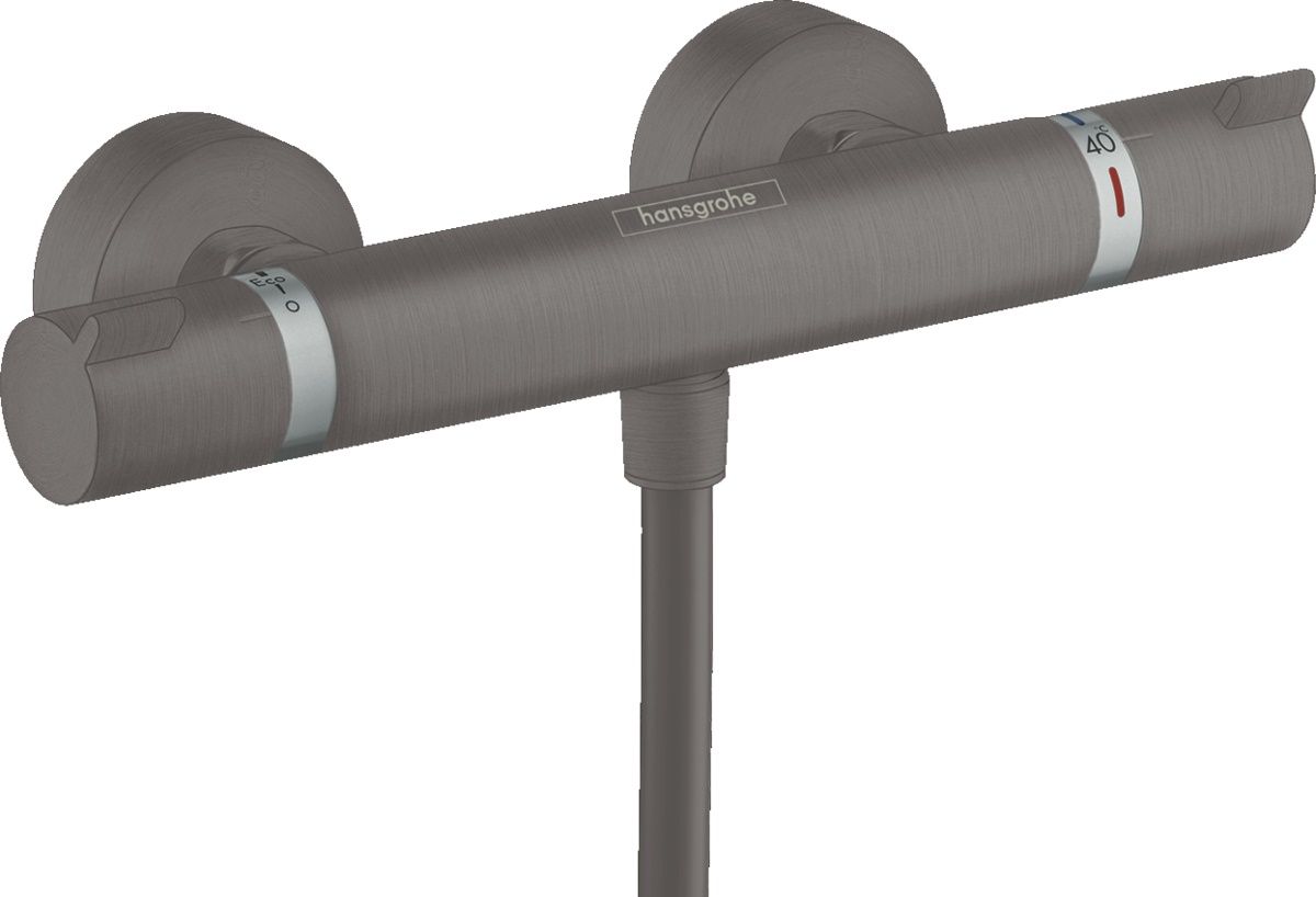 Hansgrohe Ecostat sprchová termostatická batéria, brúsený čierny chróm 13116340