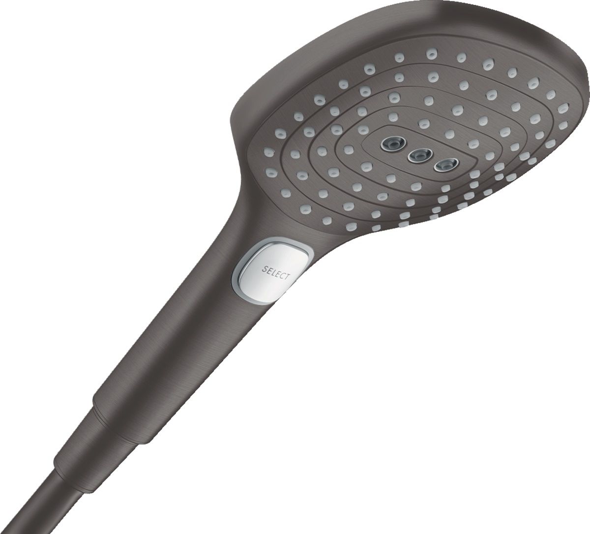 Hansgrohe Raindance Select E Ručná sprcha 12 cm, brúsený čierny chróm 26520340