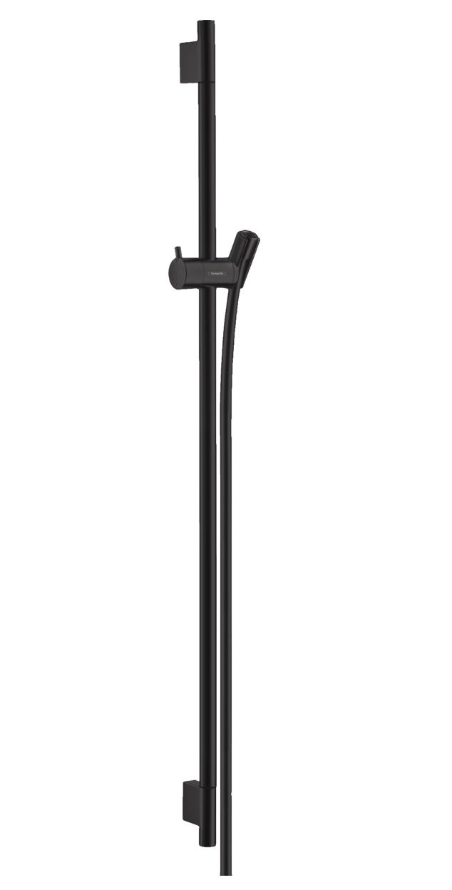 Hansgrohe Unica S Puro Sprchová tyč 90 cm s hadicou, čierna matná 28631670