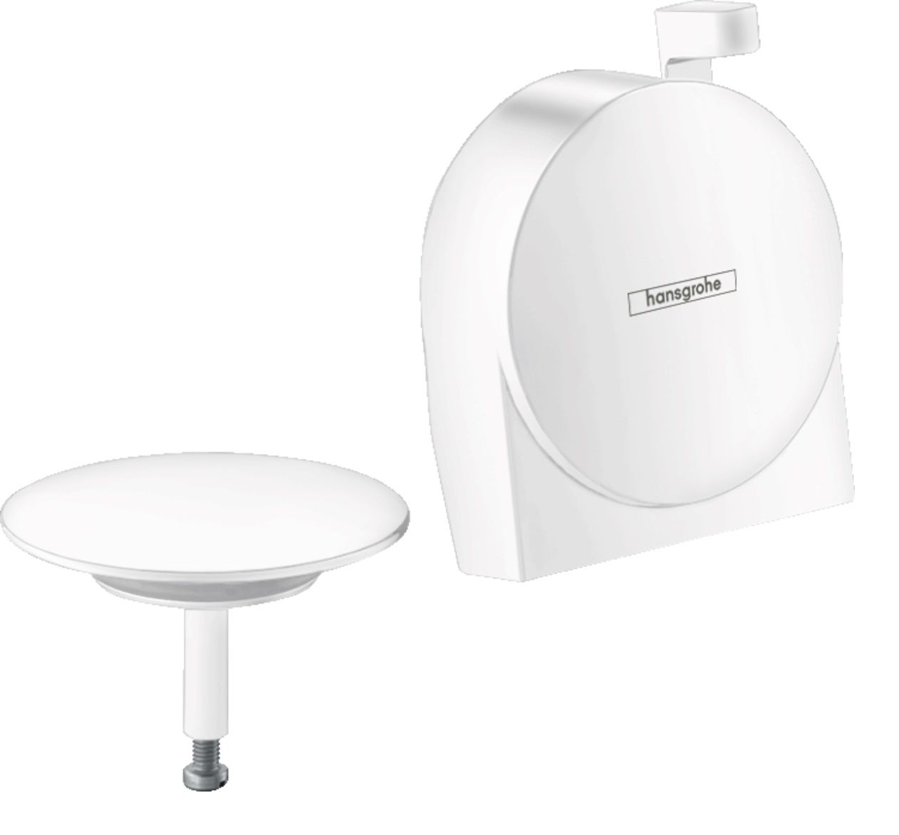 Hansgrohe Exafill S Vrchná súprava výlevky, odtoku a prepadu, biela podložka 58117700