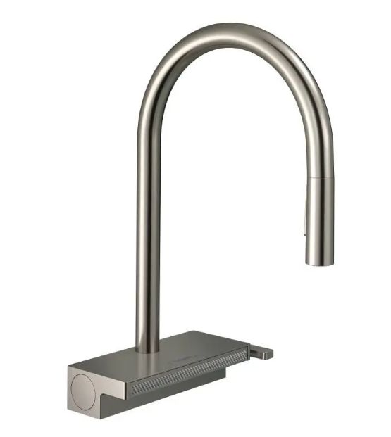 Hansgrohe Aquno Select M81 Drezová batéria s výsuvnou hlavicou 3jet, nehrdzavejúca oceľ 73837800