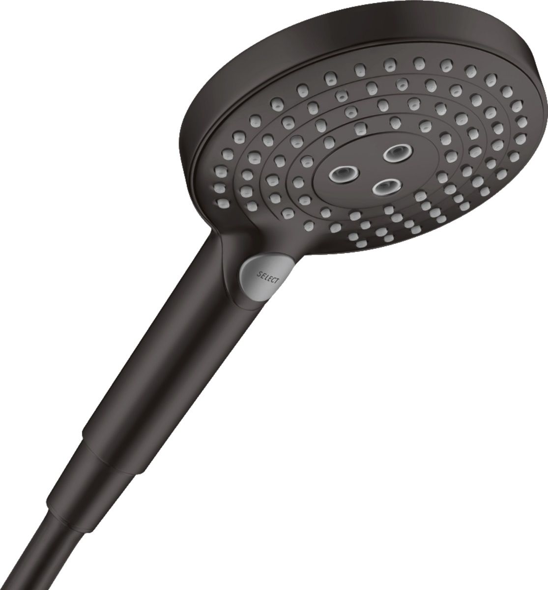 Hansgrohe Ručná sprcha Raindance Select S 12,5 cm, s EcoSmart, čierna matná 26531670