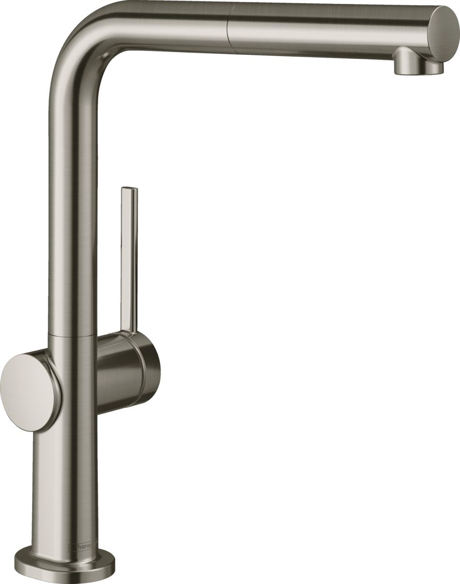 Hansgrohe Talis M54 Drezová batéria s výsuvnou výlevkou, sBox, nerezová oceľ 72809800