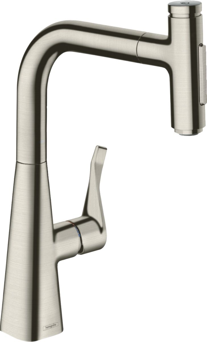 Hansgrohe Metris Select M71 Drezová batéria s vyťahovacou sprchou, chróm 73822800
