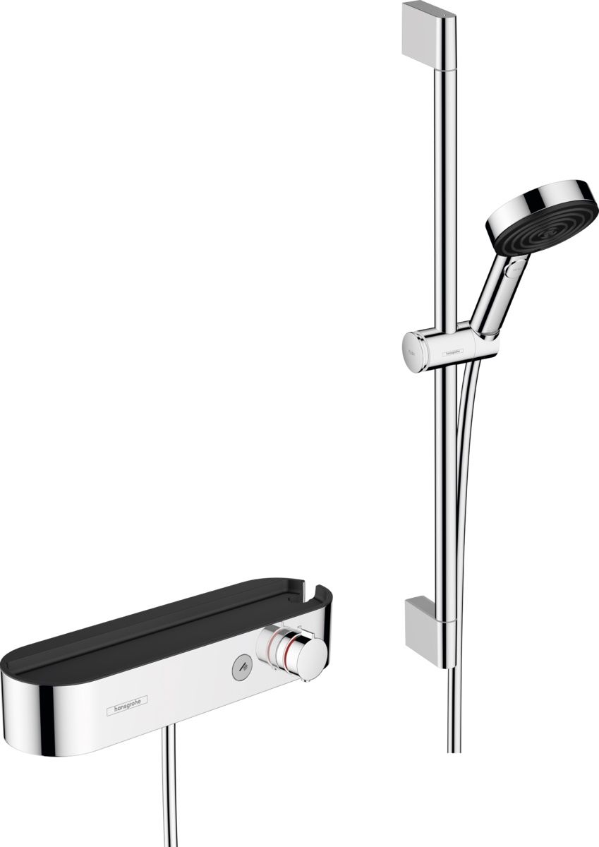 Hansgrohe Pulsify Select S Sprchová súprava s batériou a tyčou 65 cm, Relaxation, chróm 24260000