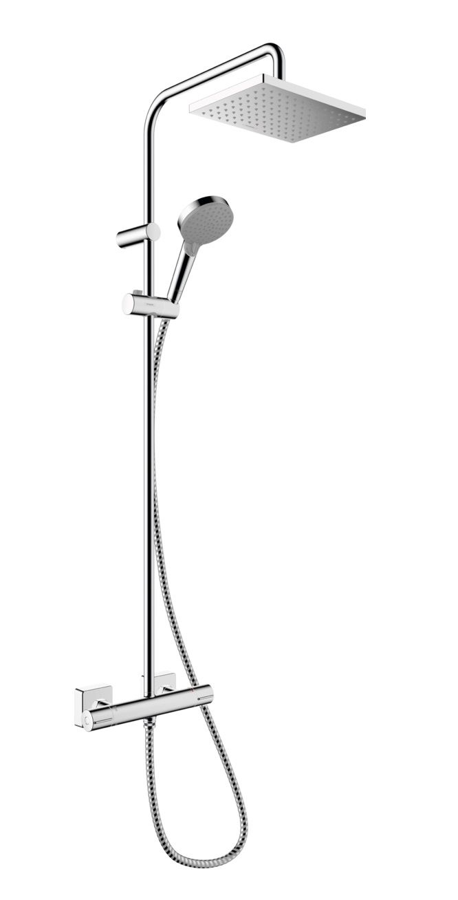 Hansgrohe Vernis Shape - Sprchový systém s termostatom, EcoSmart, chróm 26097000