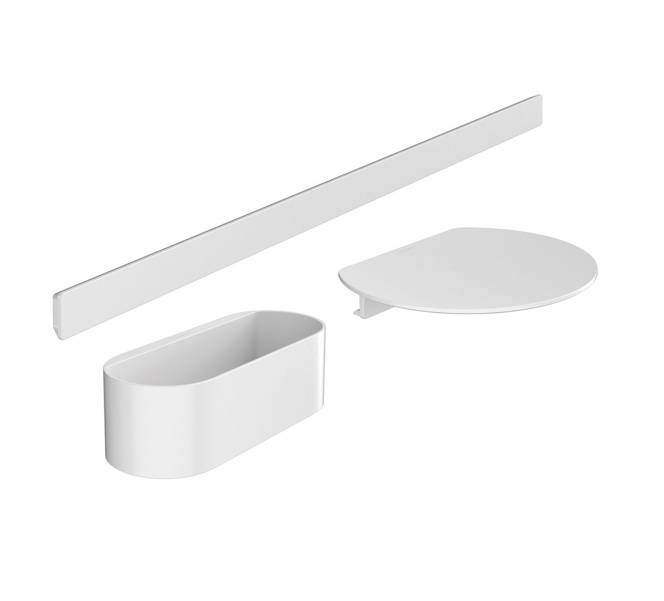 Hansgrohe Balík na vaňu Wallstoris, biela podložka 27966700