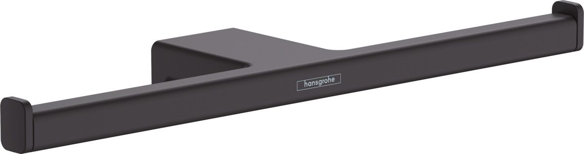 Hansgrohe AddStoris Dvojitý držiak na toaletný papier, čierny matný, 41748670