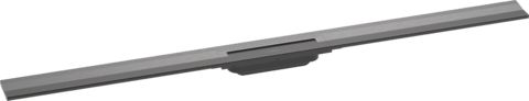 Hansgrohe RainDrain Flex Sprchový žľab 120 cm, na stenu, kartáčovaný čierny chróm 56054340