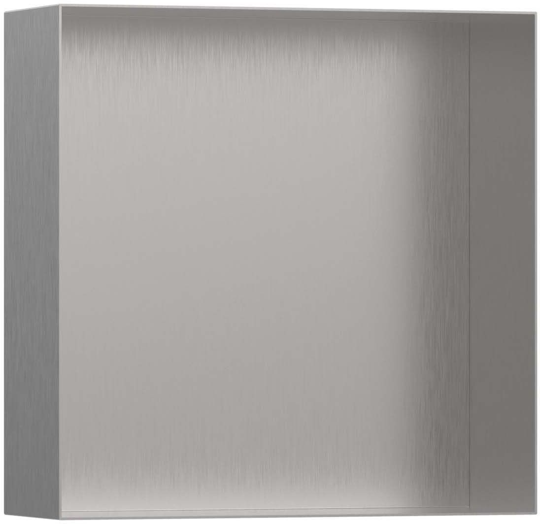 Hansgrohe XtraStoris Zápustná polica 30x30x10 cm, brúsená nerezová oceľ 56073800