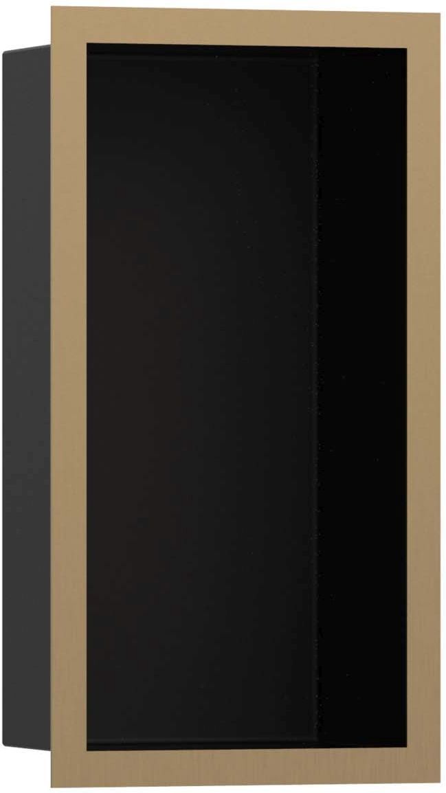 Hansgrohe XtraStoris Individuálna zapustená polica 30x15x10 cm, matná čierna/bronzová 56095140