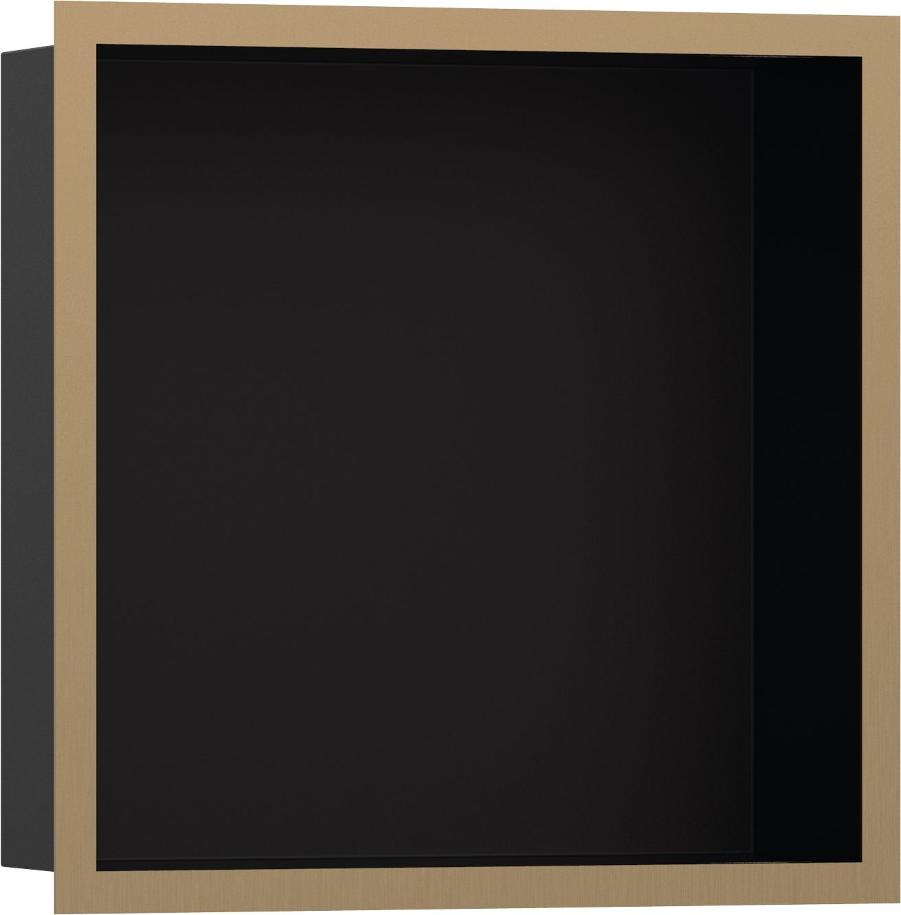 Hansgrohe XtraStoris Individuálna zapustená polica 30x30x10 cm, matná čierna/bronzová 56098140