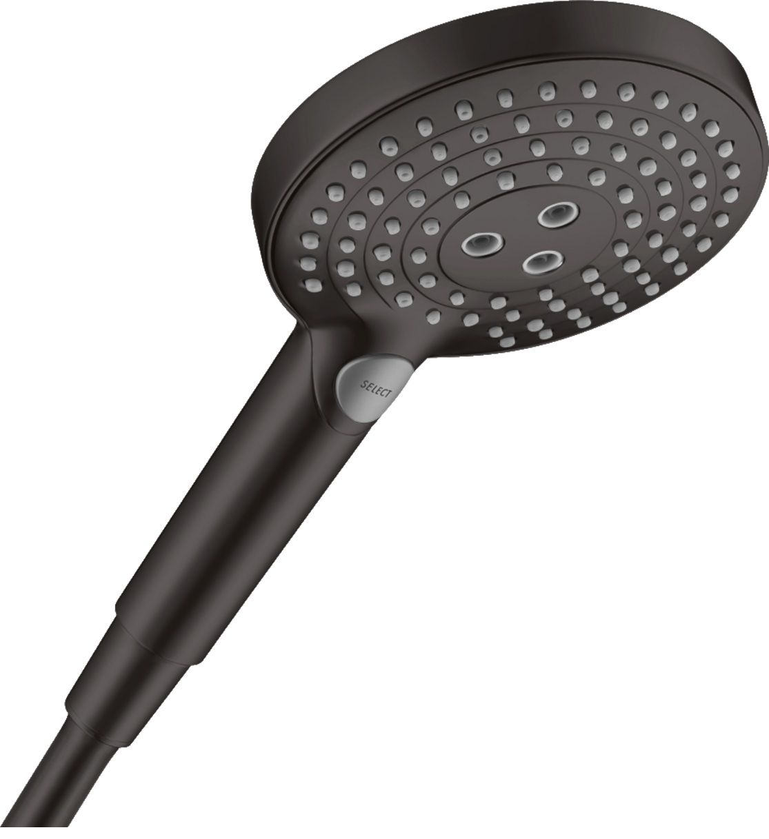 Hansgrohe Raindance Select S Ruční sprcha 3jet, černá matná 26014670