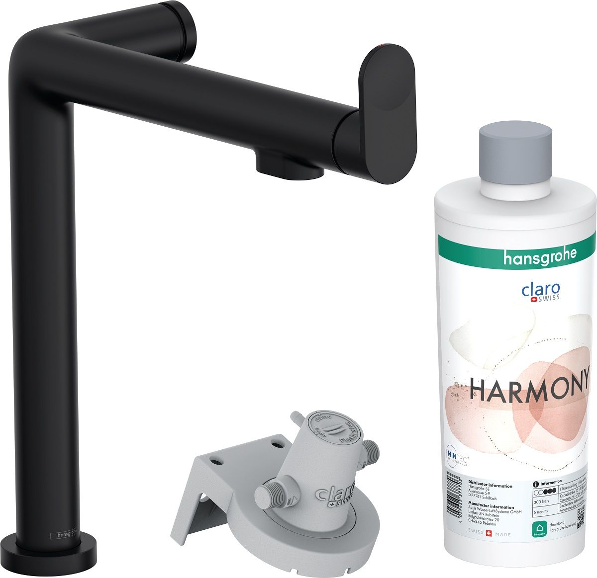 Hansgrohe Aqittura Dřezová baterie s filtrací, matná černá 76802670
