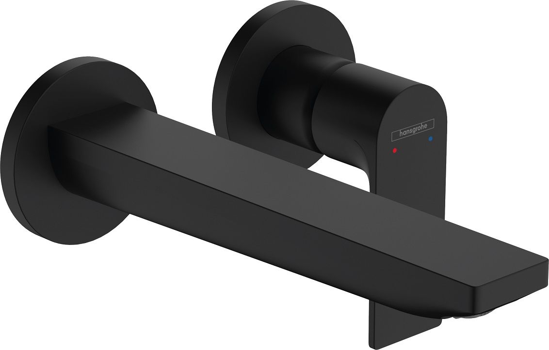 Hansgrohe Rebris E Podomietková umývadlová batéria, výtok 20,5 cm, čierna matná 72568670