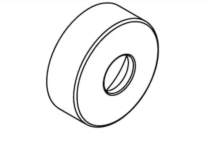 Hansgrohe Rozeta 6,8 cm, čierna podložka 96467670