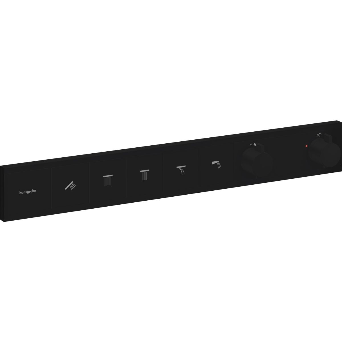 Hansgrohe RainSelect Termostatická batéria pre 5 zásuviek, matná čierna 15384670