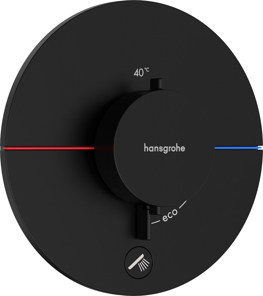 Hansgrohe SprchaSelect Comfort S Termostatická batéria s prídavným vývodom, matná čierna 15562670