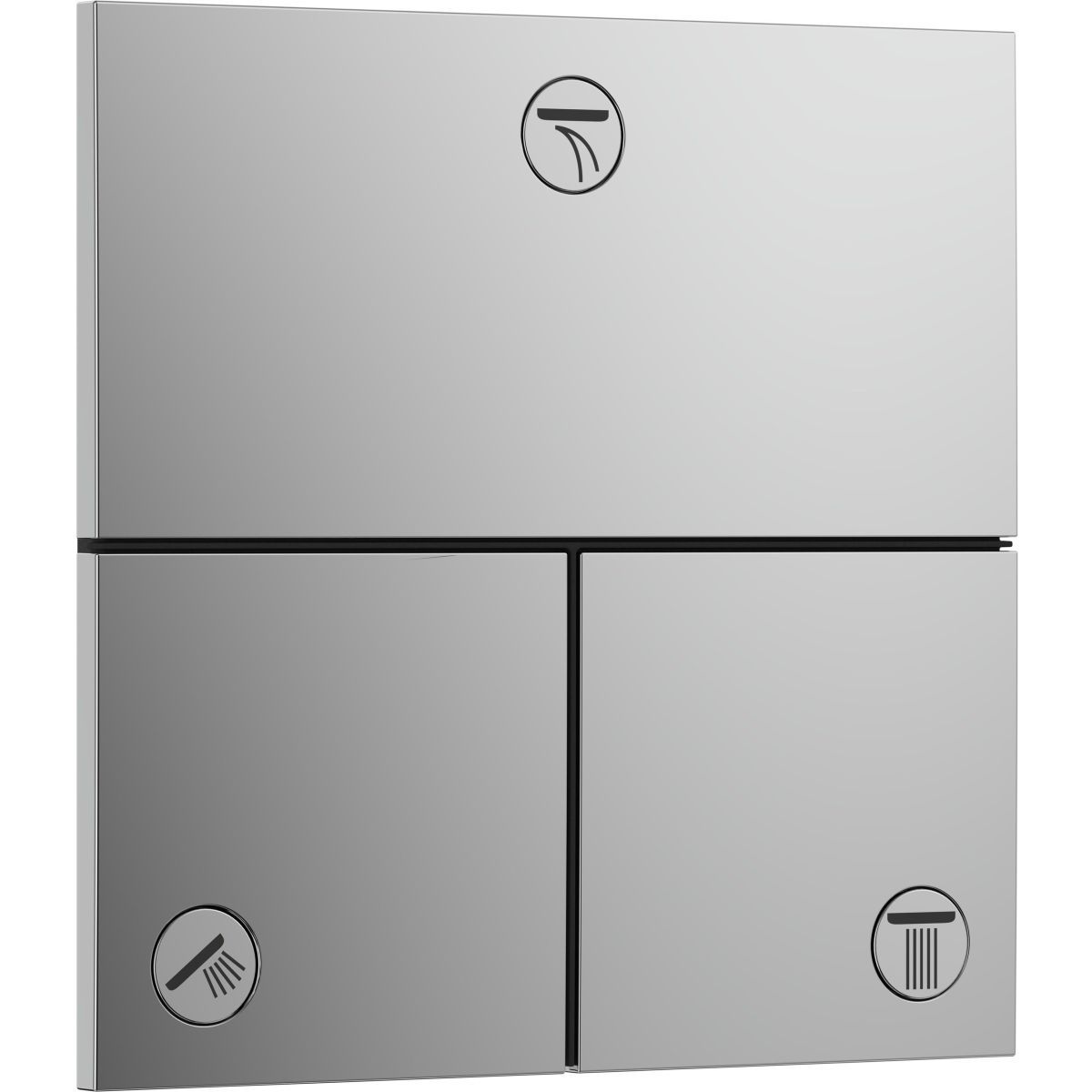 Hansgrohe SprchaSelect Comfort E 3 výstupy, skrytý splachovací ventil, chróm 15573000