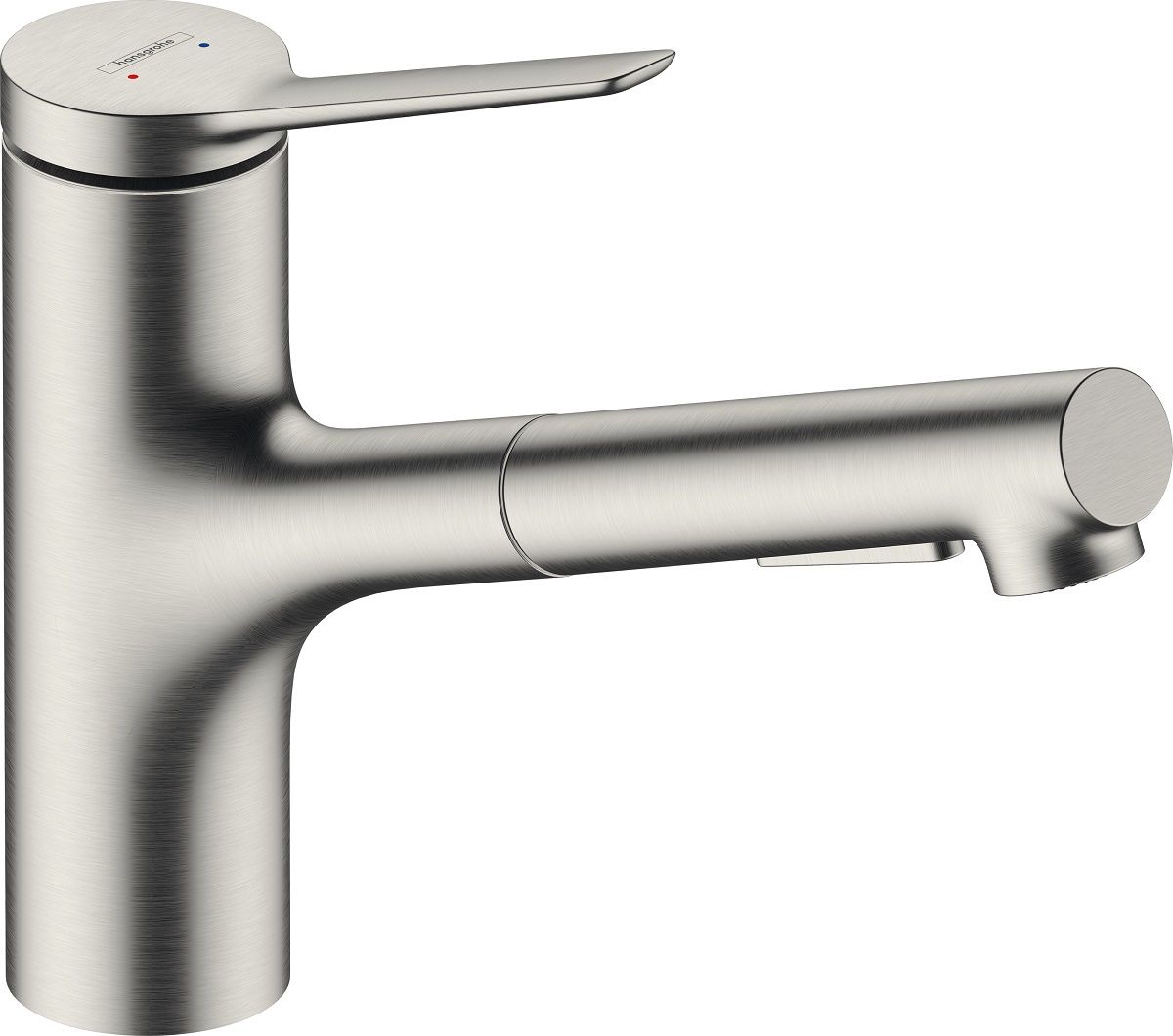 Hansgrohe Zesis M33 Drezová batéria s vyťahovacou sprchou, 2 trysky, nerezová oceľ 74820800