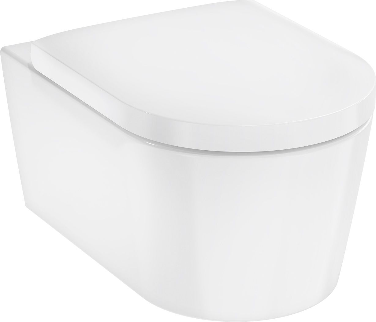Hansgrohe EluPura S AquaFall závesné WC so sedadlom SoftClose, biele HygieneEffect 62021450