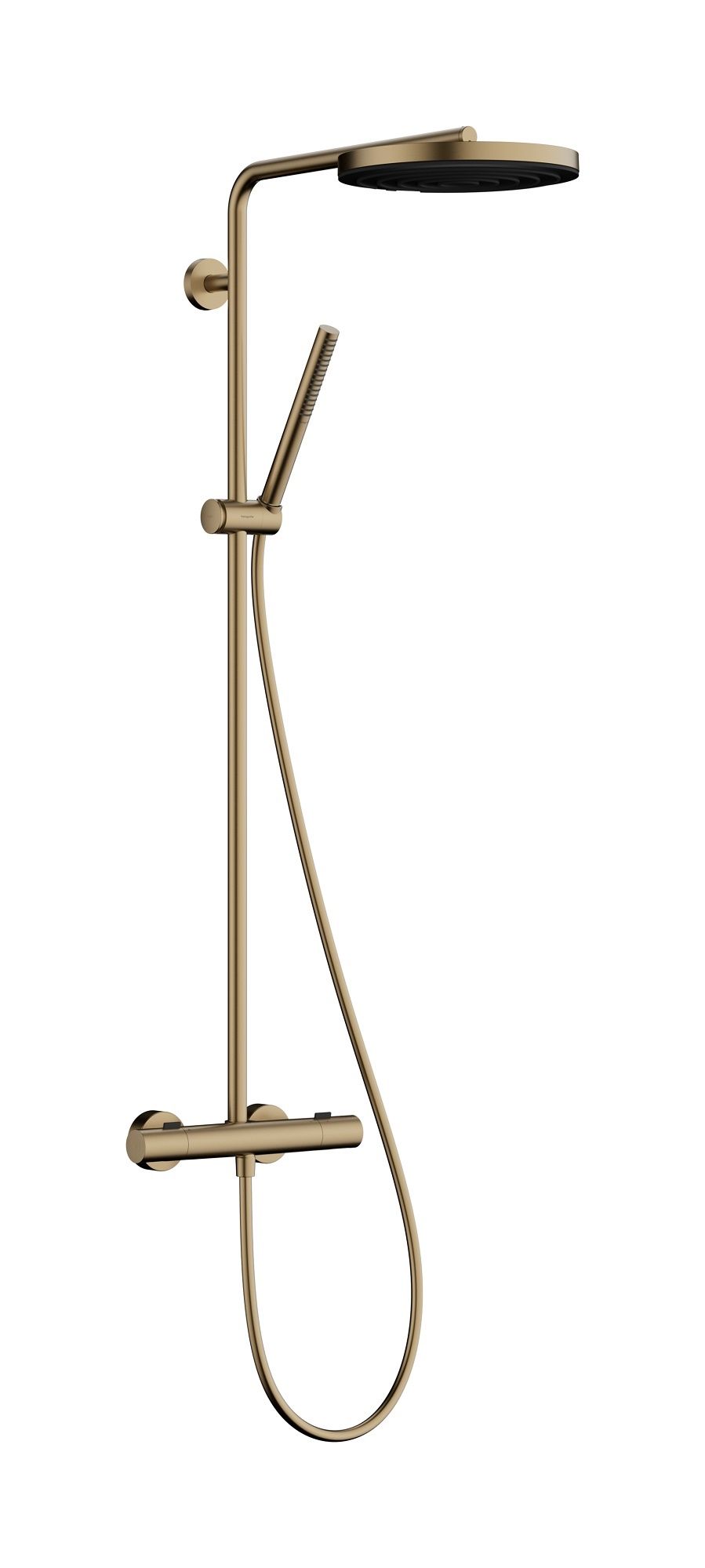 Hansgrohe Pulsify S Termostatický sprchový systém, kartáčovaný bronz 24222140
