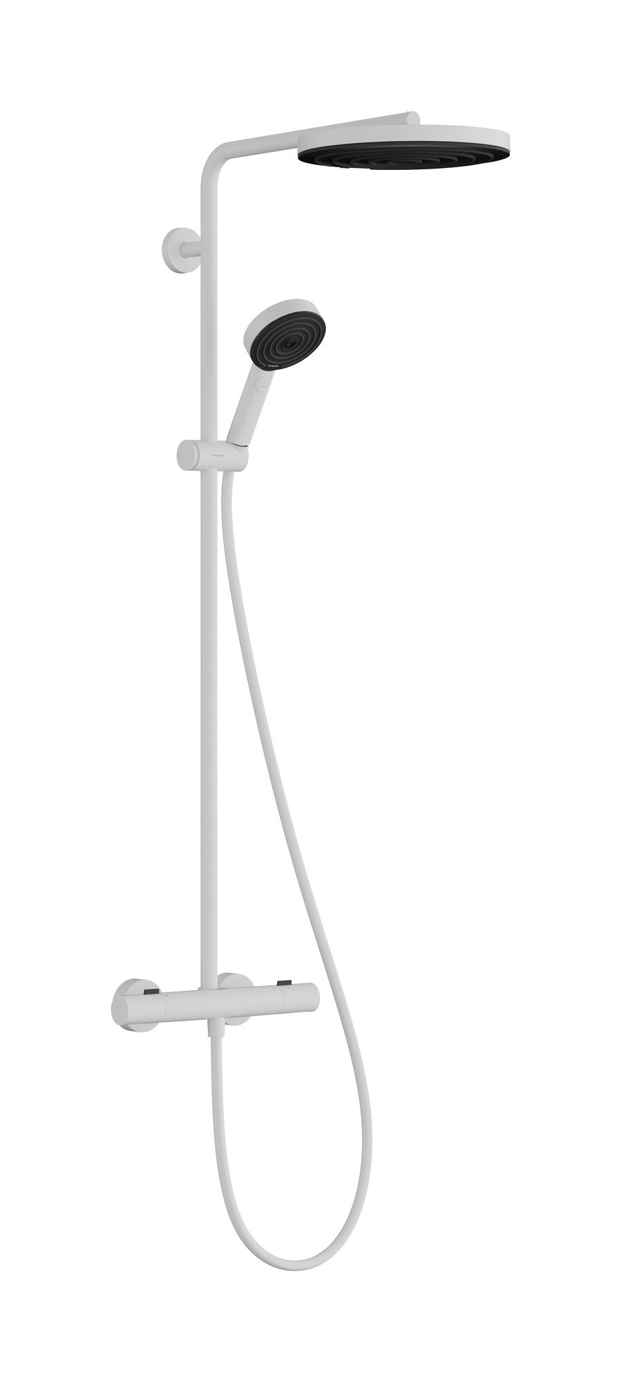Hansgrohe Pulsify S Puro Sprchový termostatický systém Eco, matná bílá 24237700