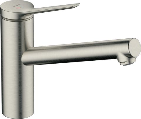 Hansgrohe Zesis M33 Dřezová baterie, EcoSelection, CoolStart, 1jet, nerezová ocel 74813800