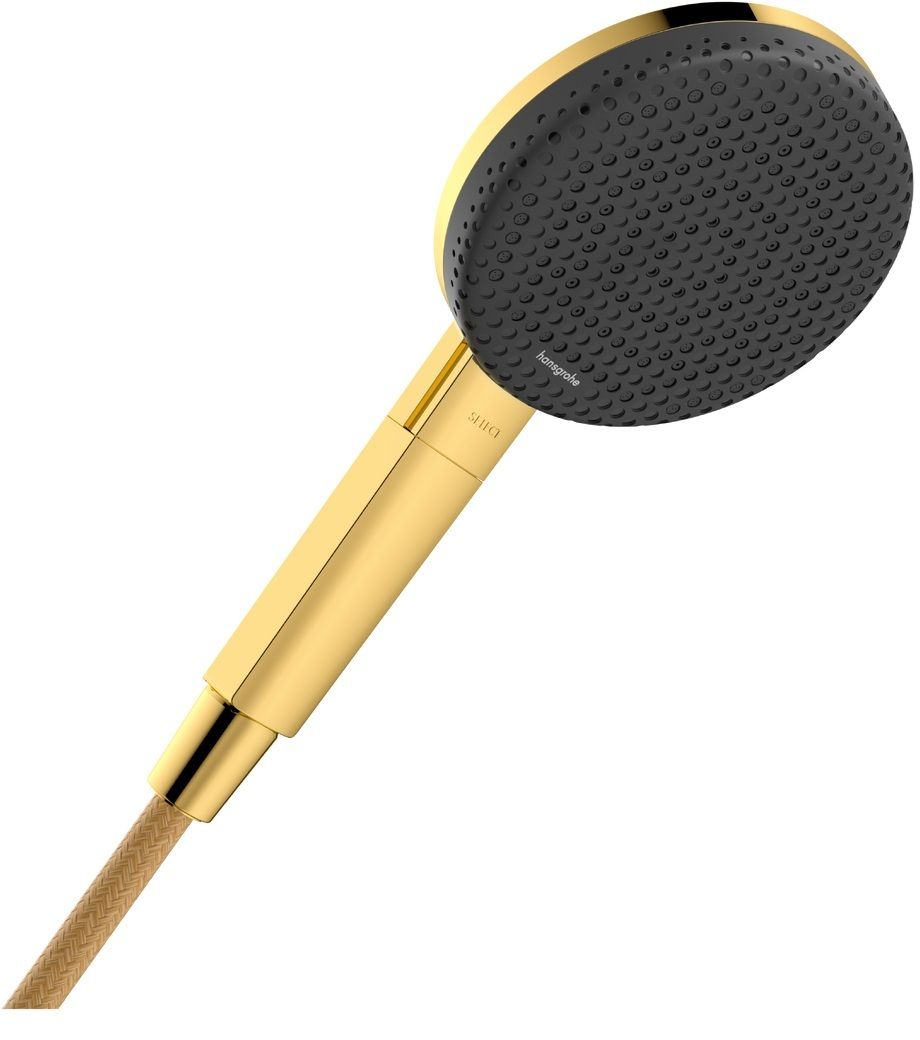 Hansgrohe Raindance Alive Select S EcoSmart +, Ručná sprcha 12,5 cm, 3jet, zlatá lesklá 24512990