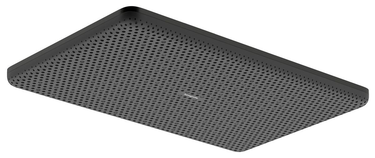 Raindance Alive Q Hlavová sprcha 34x21 cm, 1jet, kartáčovaný čierny chróm 24530340