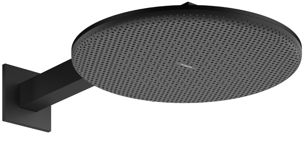 Hansgrohe Raindance Alive S Hlavová sprcha s bočným ramenom, 30 cm, 2jet, EcoSmart, čierna matná 24541670