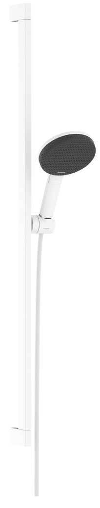 Hansgrohe Raindance Alive Select S, EcoSmart, Sprchová sada so sprchovou tyčou, 90 cm, 3jet, biela matná 24601700