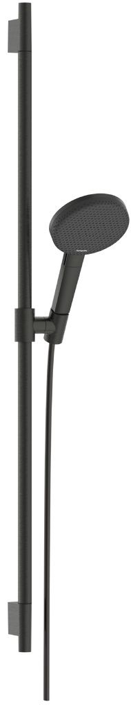 Hansgrohe Raindance Alive Select S, EcoSmart, Sprchová sada so sprchovou tyčou, 90 cm, 3jet, kartáčovaný čierny chróm 24603340