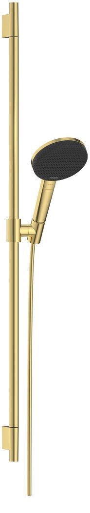 Hansgrohe Raindance Alive Select S, EcoSmart, Sprchová sada so sprchovou tyčou, 90 cm, 3jet, zlatá lesklá 24603990